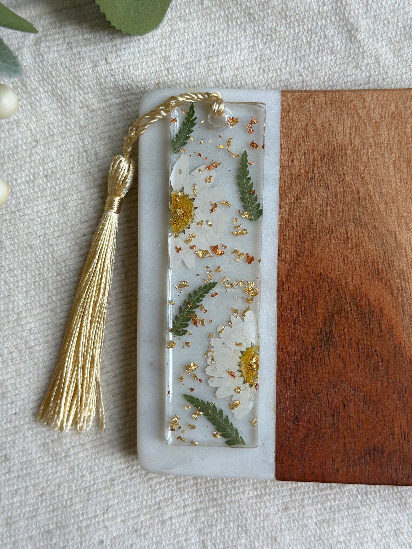Daisy + Fern Bookmark