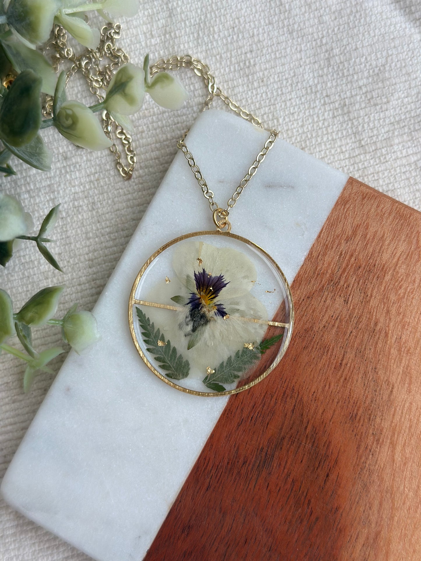 Pansy Fern Necklace