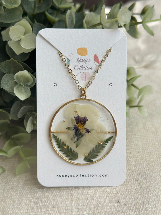 Pansy Fern Necklace