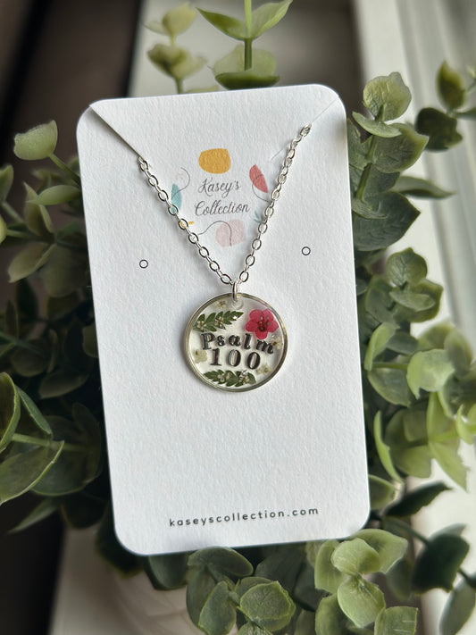 Psalm 100 Necklace