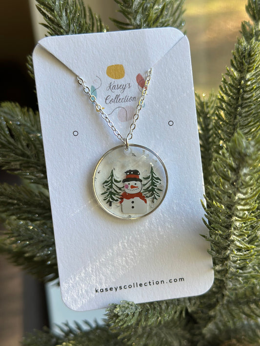 Snowman Necklace