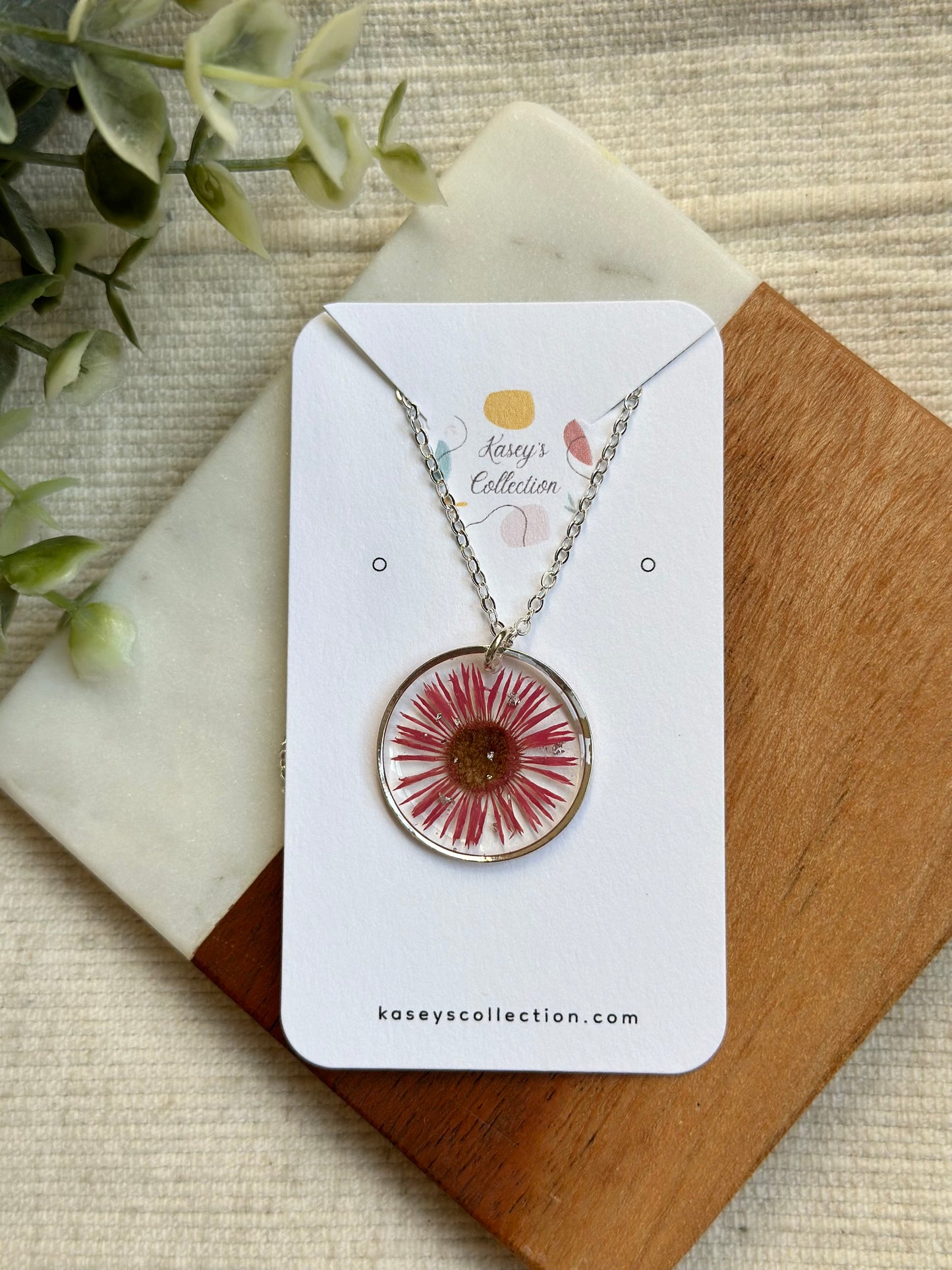 Fleabane Pink Necklace