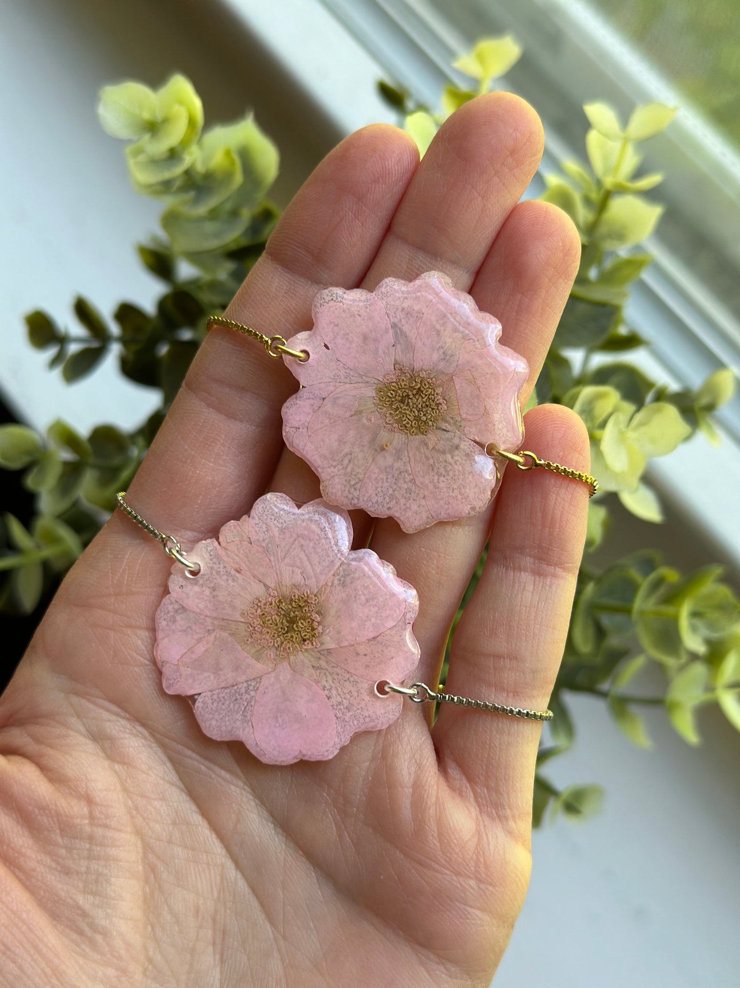 Pink Floral Bracelet